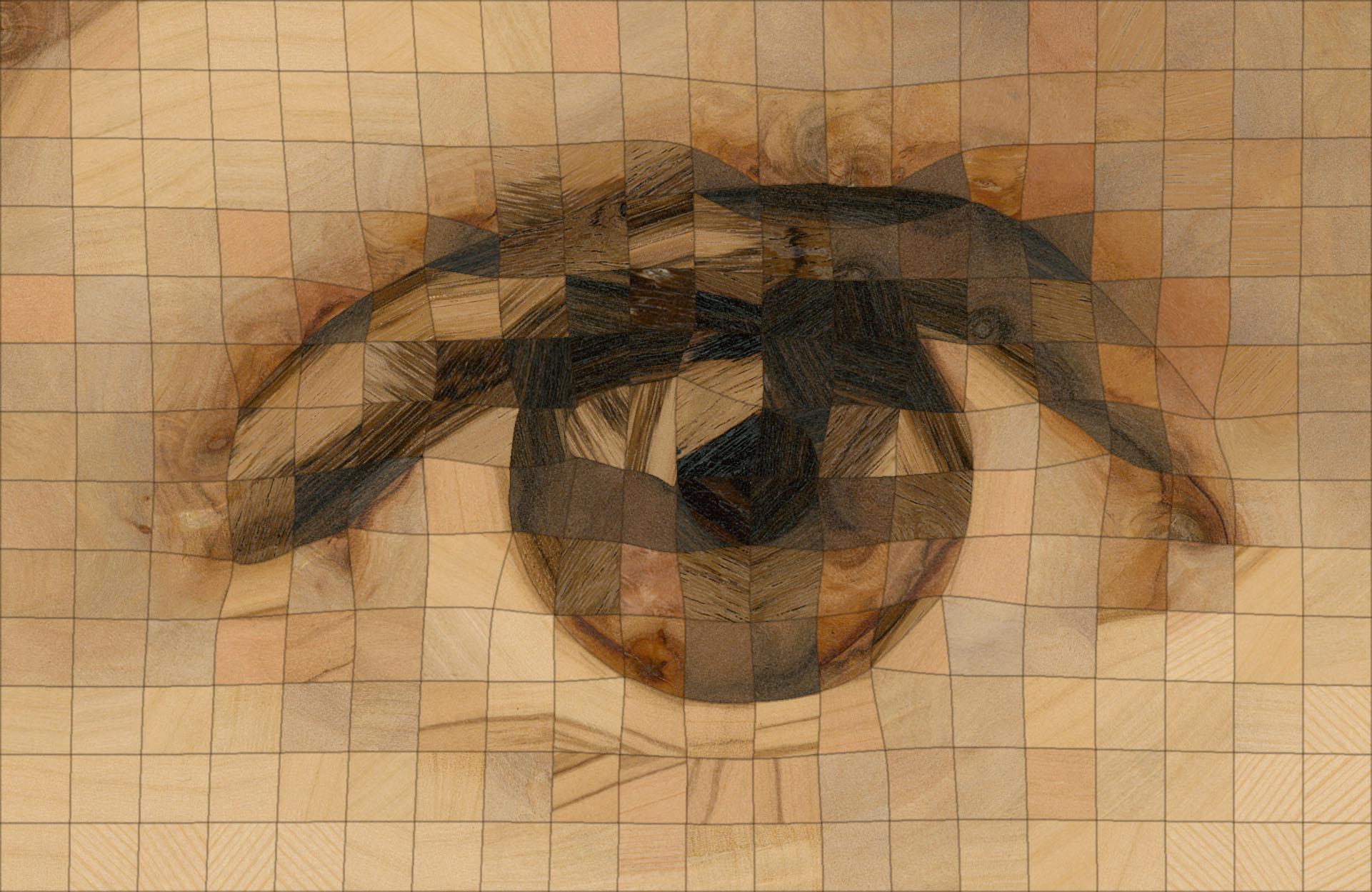 Ajustement du tracé aux lignes d'un œil